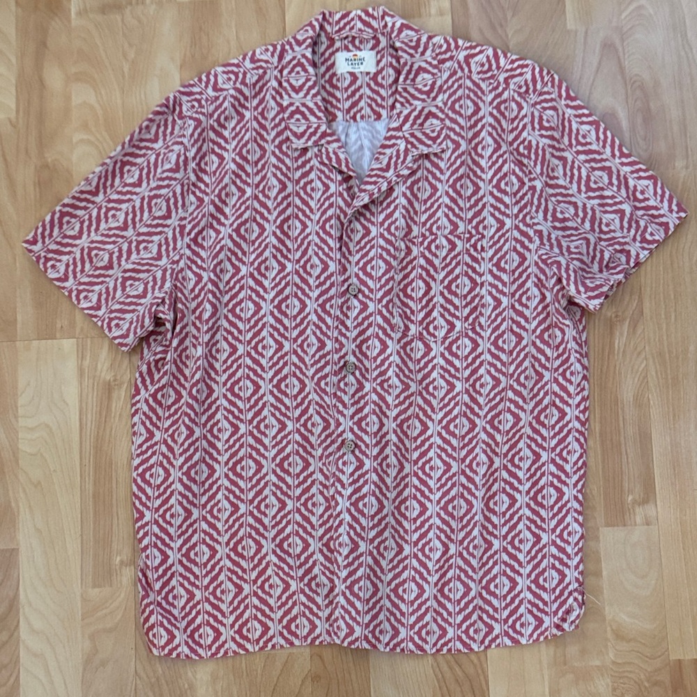Marine Layer resort shirt in medium